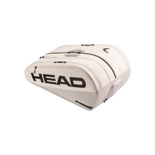 Head Tennis Racket Bag Tour Racquet Bag XL (Racket Bag, 3 Main Compartments) 2026 white/grey 12-pack