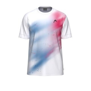 Head Tennis T-shirt Topspin (quick-drying, modern) 2026 white/blue men's
