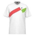 Head Tennis T-shirt Topspin (V-neck, Polyester Interlock) 2025 white men