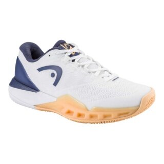 Head Tennis Shoes Revolt Pro 5.0 Clay/Sand Court White/Dark Blue/Orange Ladies