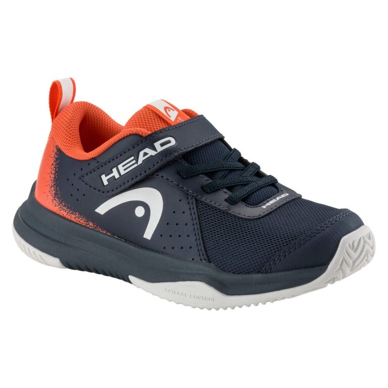 Head Tennis Shoes Sprint Velcro 4.0 (Velcro Fastening, All Court) Dark Blue/Red Toddlers