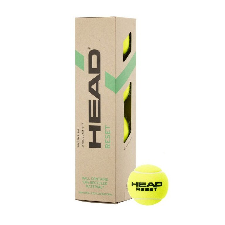 Head Tennis Balls Reset (pressureless) yellow Can of 4