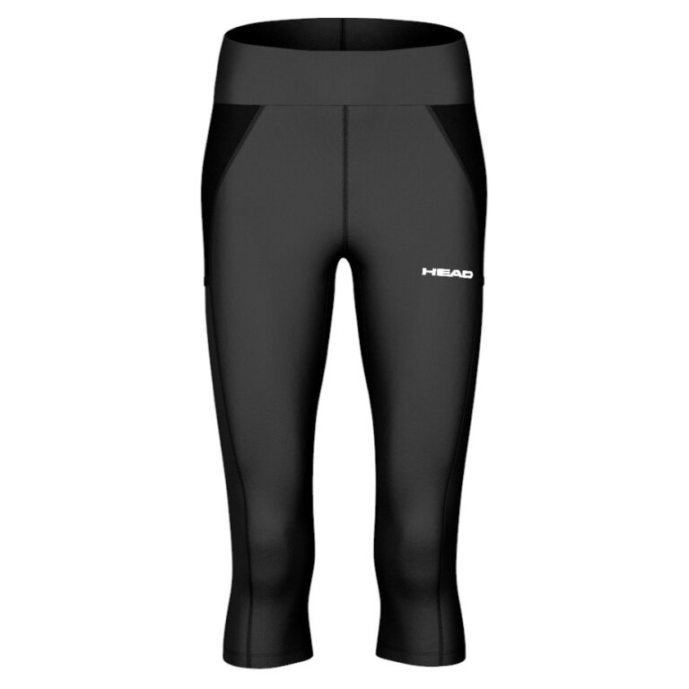 Head Tennis Trousers Tech 3/4 Tights (high waistband) 2025 black ladies