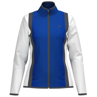 Head Tennis Jacket Club 25 Full Zip (Moisture Transfer Microfiber Technology) 2025 royal blue/white Ladies