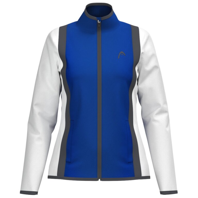 Head Tennis Jacket Club 25 Full Zip (Moisture Transfer Microfiber Technology) 2025 royal blue/white Ladies