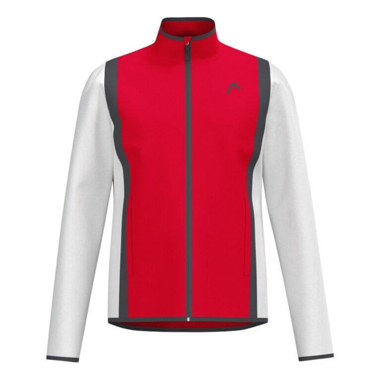 Head Tennis Jacket Club 25 Full Zip (Moisture Transfer Microfiber Technology) 2025 red/white Men's