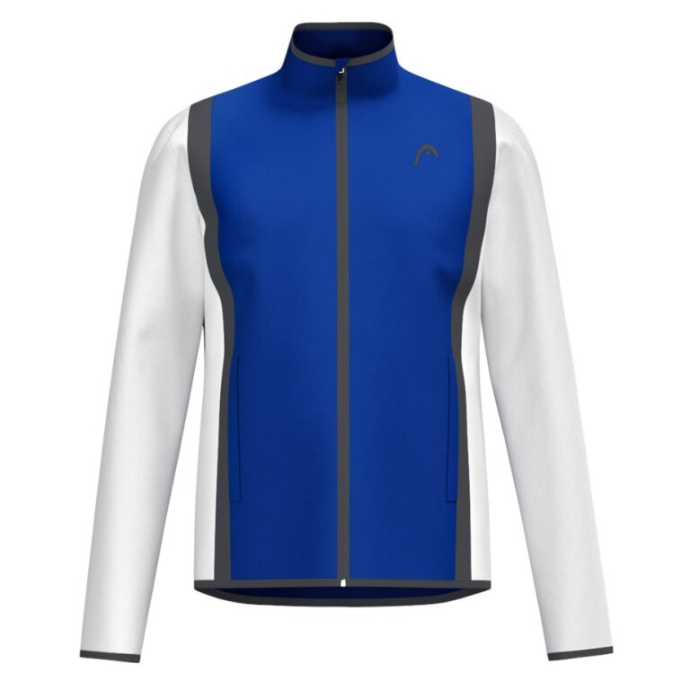 Head Tennis Jacket Club 25 Full Zip (Moisture Transfer Microfiber Technology) 2025 royal blue/white Men's