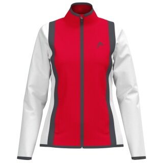 Head Tennis Jacket Club 25 Full Zip (Moisture Transfer Microfiber Technology) 2025 red/white ladies