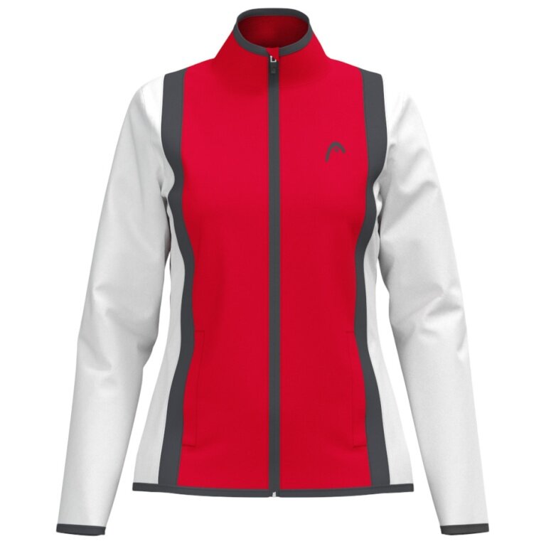 Head Tennis Jacket Club 25 Full Zip (Moisture Transfer Microfiber Technology) 2025 red/white ladies
