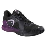 Head Tennis Shoes Sprint Pro 4.0 Clay/Sand Court 2025 Black/Purple Ladies