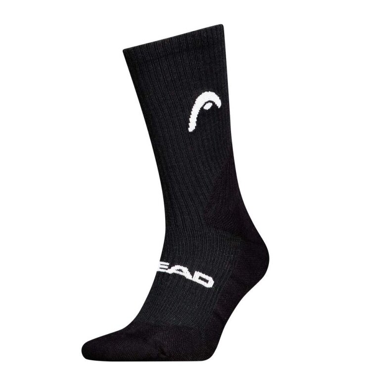 Head Tennis Sock 1P Long Crew (Mixed Fabric) black - 1 Pair