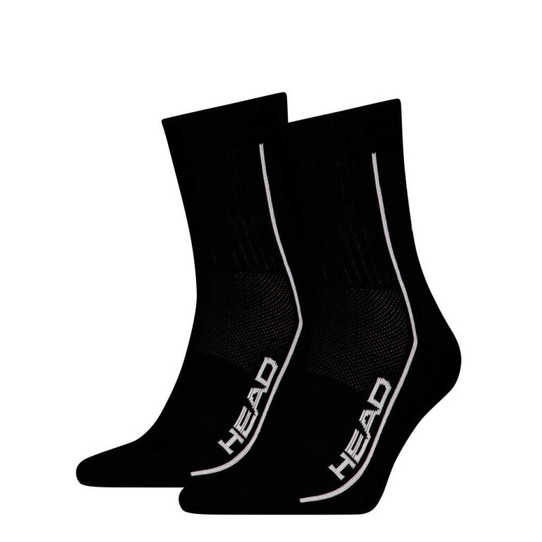 Head Tennis Socks 2P Performance Crew (Mixed Fabric) black - 2 pairs