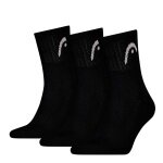 Head Tennis Socks 3P Club Crew (Cotton) black - 3 pairs