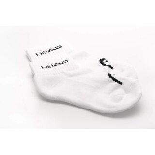 Head tennis socks (cotton) children white - 1 pair