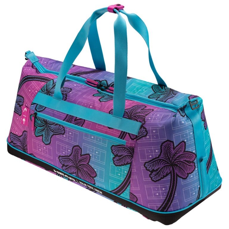 Head Tennis Bag Tour Duffle Bag L Palm Tree Crew Edition (large main compartment, racket compartment) blue/purple