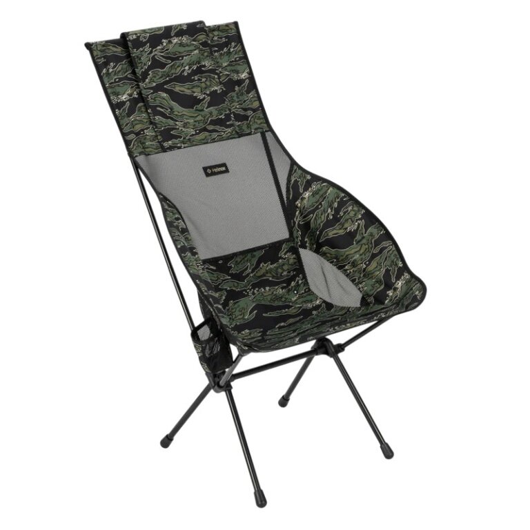Helinox Camping Chair Savanna Chair (larger backrest, wider seat) black/green/camo
