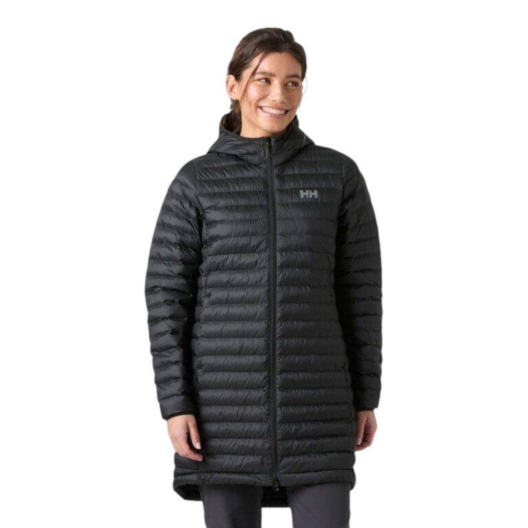 Helly Hansen Sirdal Long Hooded Insulator Jacket (Ecoloft Insulation) black ladies