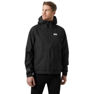 Helly Hansen Fast Light Rain Jacket (2.75-layer, waterproof) black men's