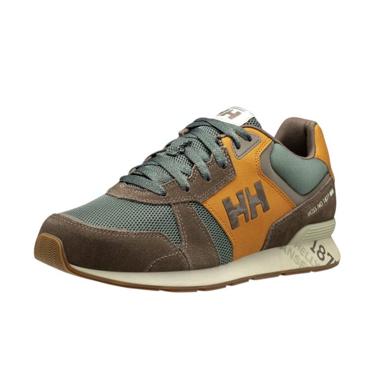 Helly Hansen Anakin Leather 2 Sneakers (Full Grain Leather) brown/green men's