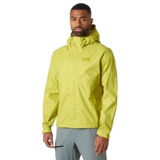 Helly Hansen Loke 2.0 Softshell Jacket (lightweight, waterproof, windproof, breathable) lime yellow men's
