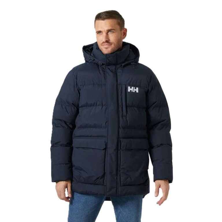 Helly Hansen Vardo Parka Winter Jacket (Synthetic Insulation) navy blue men's