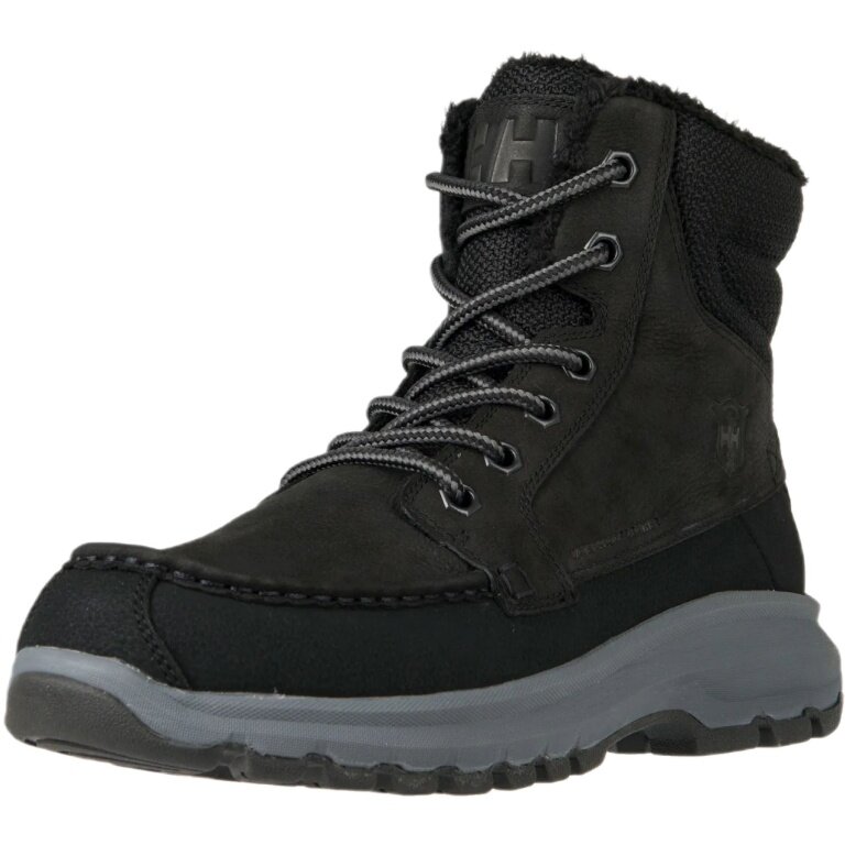 Helly Hansen Garibaldi V3 Winter Boots (Leather, Waterproof) Black/Charcoal Men's