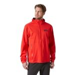 Helly Hansen Momentum Softshell Jacket 3-Layer (wind and water-resistant) red men's
