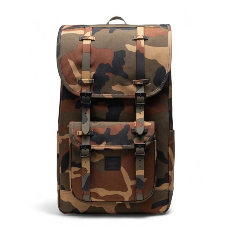 Herschel Everyday Backpack Little America™ - camo green/brown 30 litres