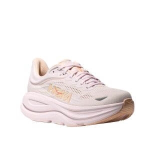 Hoka running shoes Bondi 9 (cushioning) cream white ladies