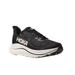 Hoka running shoes Clifton 10 (cushioning) black/white men's