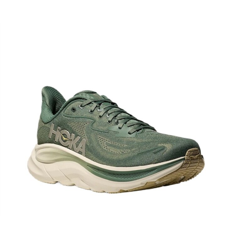 Hoka running shoes Clifton 10 (cushioning) green men's