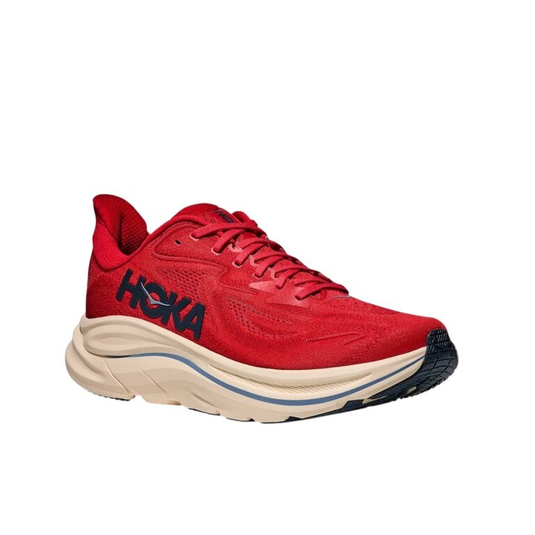 Hoka running shoes Clifton 10 (cushioning) red men
