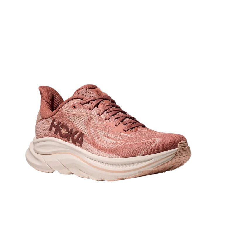 Hoka running shoes Clifton 10 (cushioning) blush pink ladies