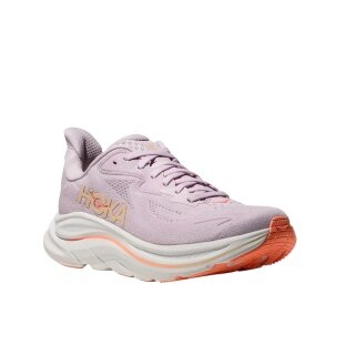 Hoka running shoes Clifton 10 (cushioning) purple/cream ladies