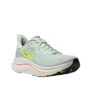 Hoka running shoes Clifton 10 (cushioning) light green ladies