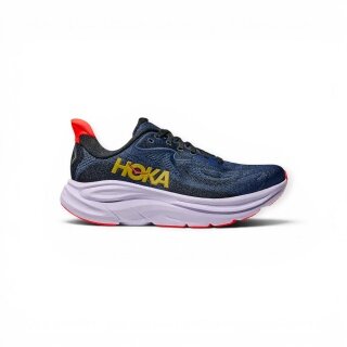 Hoka running shoes Clifton 10 (cushioning) midnight blue/red ladies