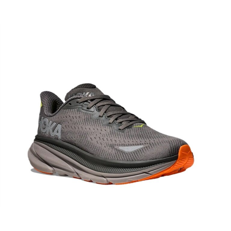 Hoka running shoes Clifton 9 GTX (waterproof, reflective details) grey men's