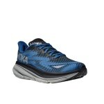 Hoka running shoes Clifton 9 GTX (waterproof, reflective details) blue/black men's