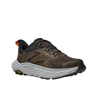 Hoka Anacapa 2 Low GTX Hiking Shoes (Nubuck Leather, Waterproof) Brown Men's