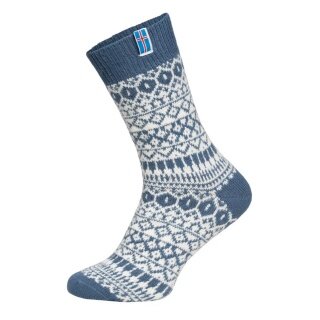 HomeOfSocks Wool Sock Scandinavian Flag Iceland Light Blue - 1 Pair