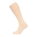 HomeOfSocks Knee Socks Luxurious (Merino Wool and Cashmere) beige - 1 Pair