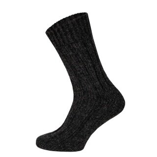 HomeOfSocks Wool Socks 100% Natural Warm Anthracite Grey - 1 Pair