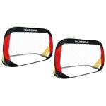 Hudora Football Goals Pop Up black/red/gold - 2 goals