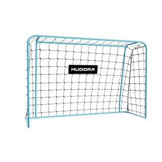 Hudora Football Goal Start 180 (robust, durable) cyan blue - 180x120x60cm