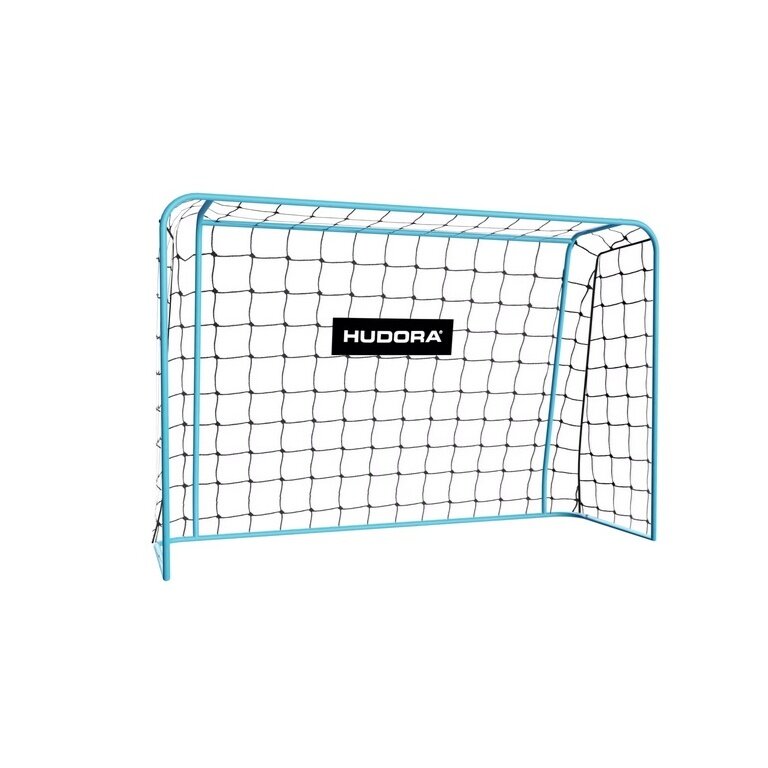 Hudora Football Goal Start 180 (robust, durable) cyan blue - 180x120x60cm