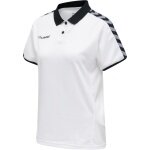 Hummel Sport Polo hmlAUTHENTIC Functional (soft jersey fabric) Short Sleeve white/black Ladies