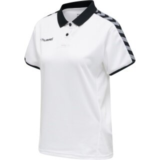Hummel Sport Polo hmlAUTHENTIC Functional (soft jersey fabric) Short Sleeve white/black Ladies