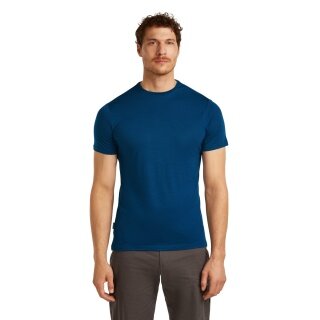 Icebreaker Functional T-shirt Sphere III SS - Merino Wool, Cool-Lite - moisture-regulating - navy blue Men's