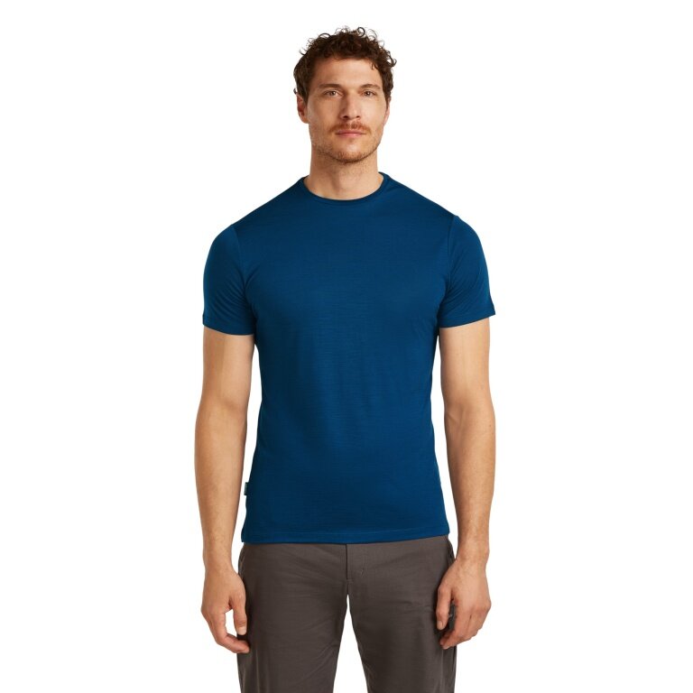 Icebreaker Functional T-shirt Sphere III SS - Merino Wool, Cool-Lite - moisture-regulating - navy blue Men's