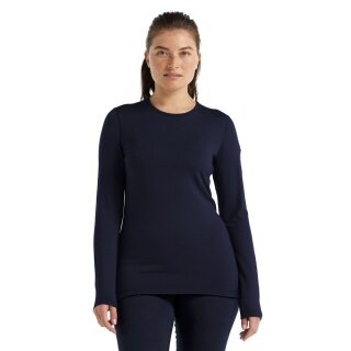 Icebreaker Underwear Thermo Long Sleeve Shirt 260 Tech Crewe - Merino Wool, close-fitting - dark blue Women